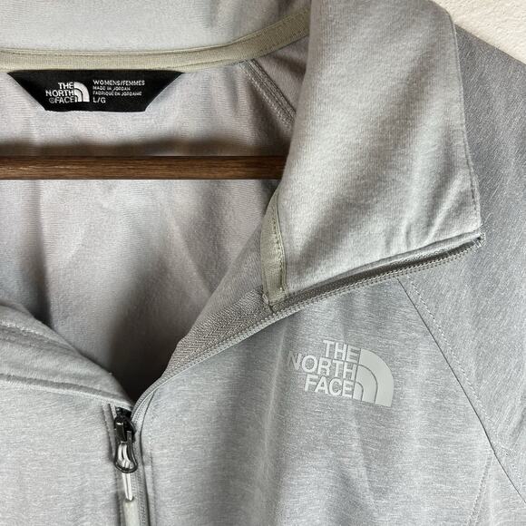 The North Face Women’s Windwall Grey Zip Up Hoodie Jacket size large - Picture 6 of 12